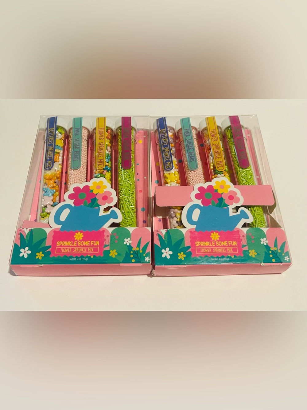 New 8 Vials of Sprinkles “Flower Sprinkle Mix” Sprinkle Some Fun